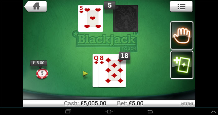 Blackjack mobiel